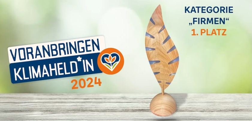 1. Platz bei der Wahl zum Klimaheld*in 2024 der Volksbank Ruhr Mitte eG